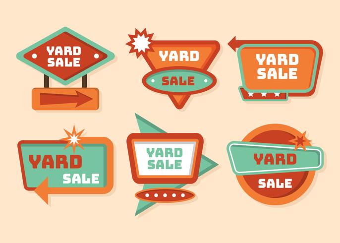 686x490 Yard Sale Sign Vector