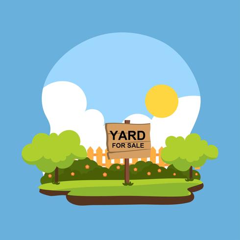 490x490 Yard Sale Sign Vector
