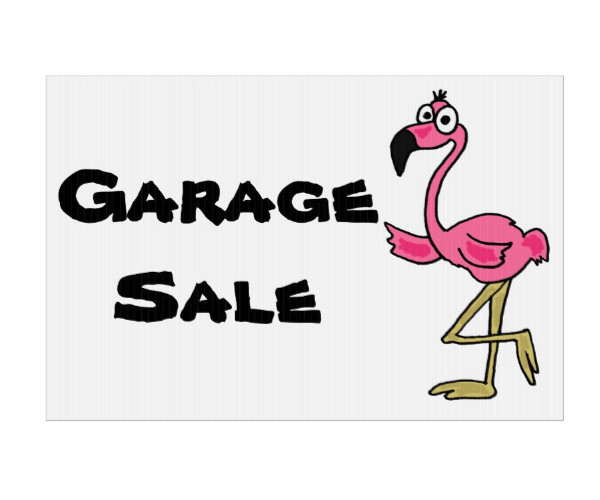 600x500 Garage Sale Sign Templates