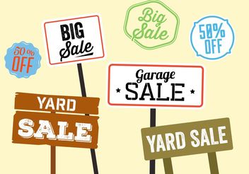 352x246 Yard Sale Vector Set Free Vector Download Cannypic