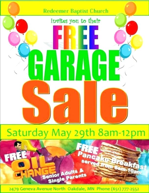 609x789 Garage Sale Flyer Template Free Yard Cool On Vector Printable Sign