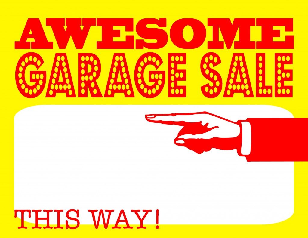 1024x791 Garage Sale Sign Template Forr Banner Flyer Yard Vector Line Style