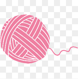 260x261 Pink Wool Ball Vector Material, Pink, Ba