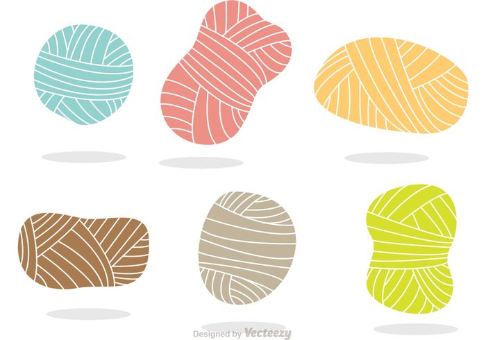 Colorful Yarn Vector Icons 700x490 Colorful Yarn Vector Icons
