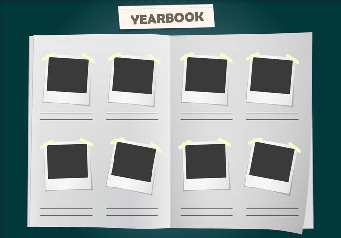 Album Yearbook Vector Template 700x490 Album Yearbook Vector Template