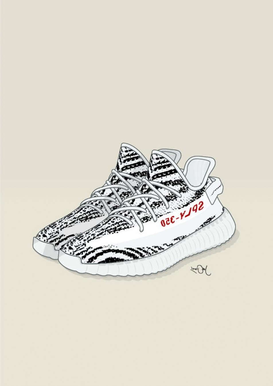 Yeezy Boost V Zebra Illustrated Savoyuptown 952x1346 Yeezy Boost V Zebra Illustrated Savoyuptown