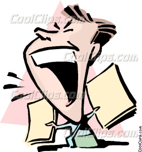 280x300 Cartoon Man Yelling Vector Clip Art
