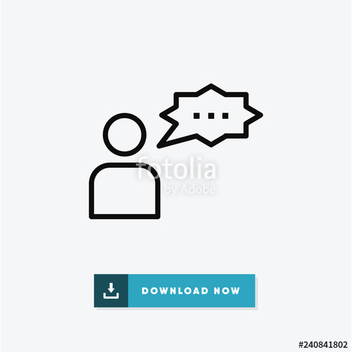 500x500 Yelling Vector Icon Stock Image And Royalty Free Vector