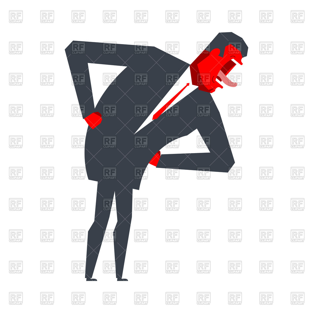 1200x1200 Angry Red Boss Yelling Vector Image Of People Maryvalery