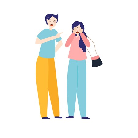 450x450 Angry Young Couple Fighting And Shouting