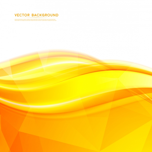 640x640 Vector Yellow Abstract Background With Wavy Design Brochure Fl