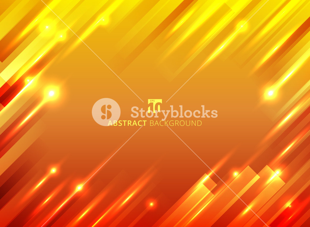1000x733 Abstract Geometric Motion With Lighting Glow Sparkle On Yellow
