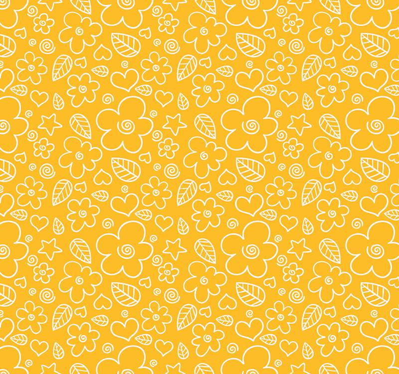 800x750 Yellow Flower Background Vector