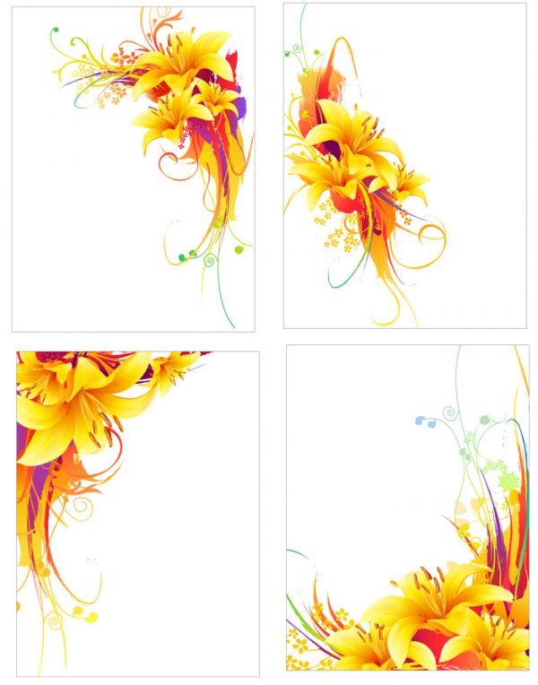 Yellow Flowers Vector Material My Free Photoshop World 600x764 Yellow Flowers Vector Material My Free Photoshop World