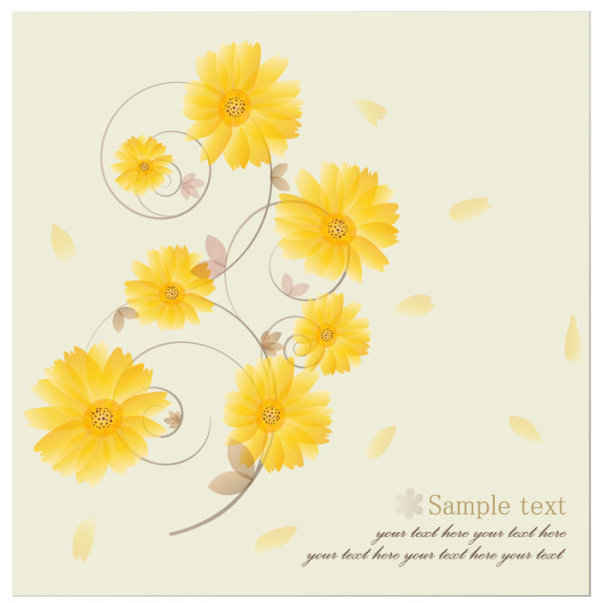 Free Yellow Flower Files, Vectors Graphics 600x603 Free Yellow Flower Files, Vectors Graphics