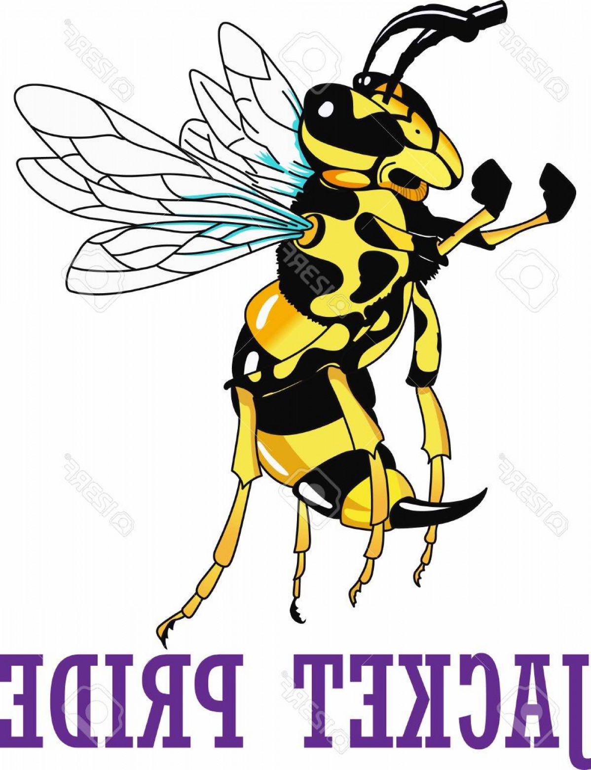 1198x1560 Photostock Vector Show Your Team Pride With A Yellow Jacket Mascot