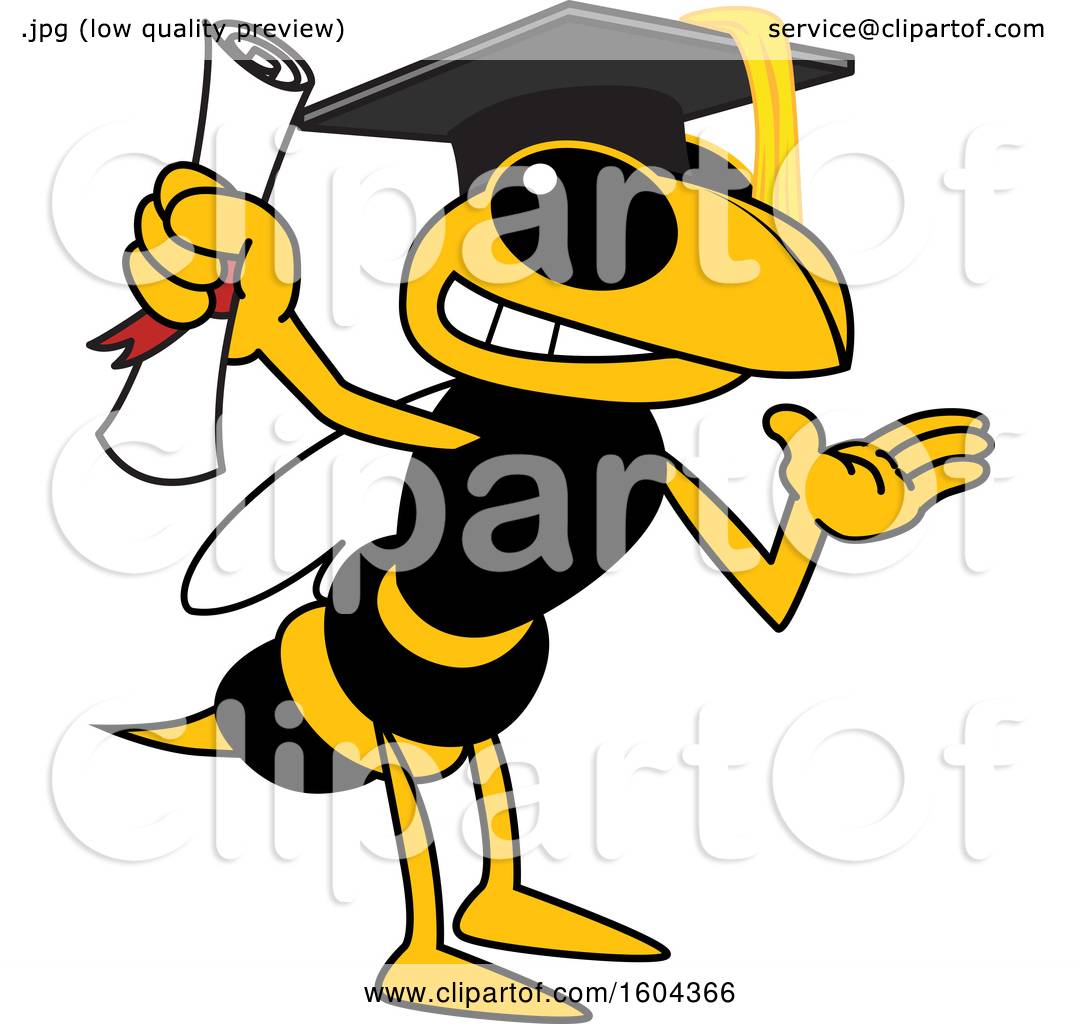 1080x1024 Clipart Of A Hornet Or Yellow Jacket School Mascot Character