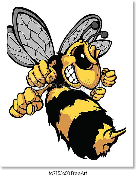 450x580 Free Art Print Of Bee Hornet Cartoon Vector Image Cartoon Vector