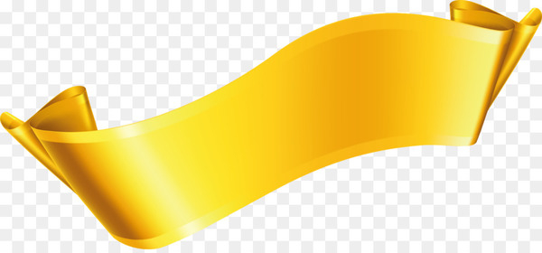 600x280 Ribbon Gold Clip Art