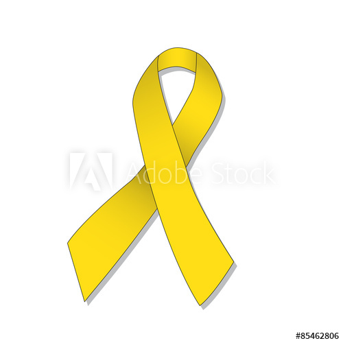 500x500 Yellow Ribbon Vector