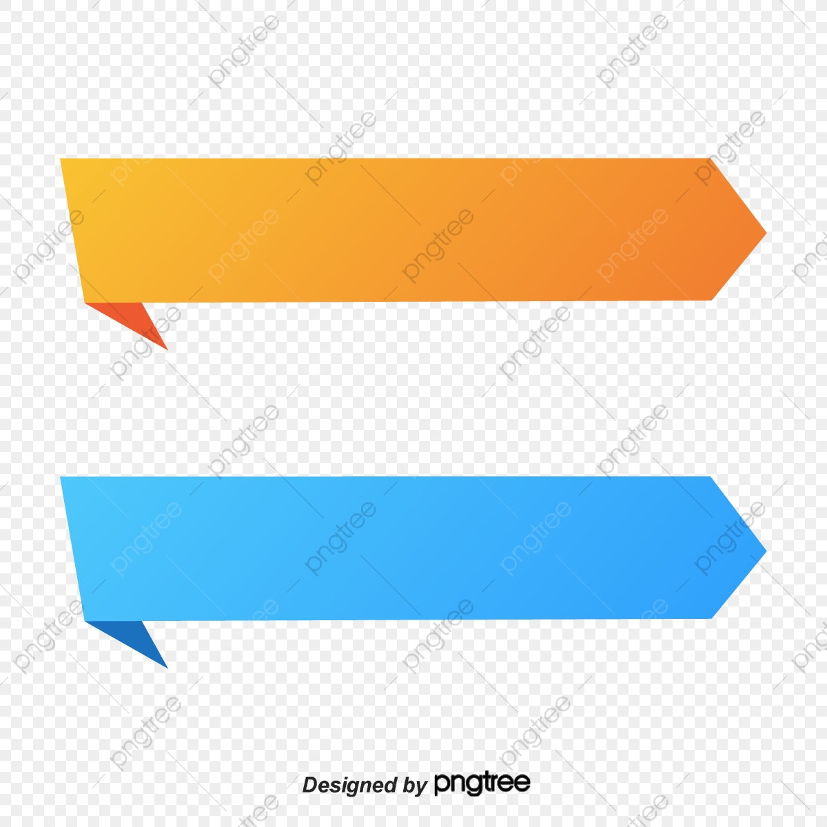 1200x1200 Commercial Gradual Blue And Yellow Ribbon Banner Label, Banner