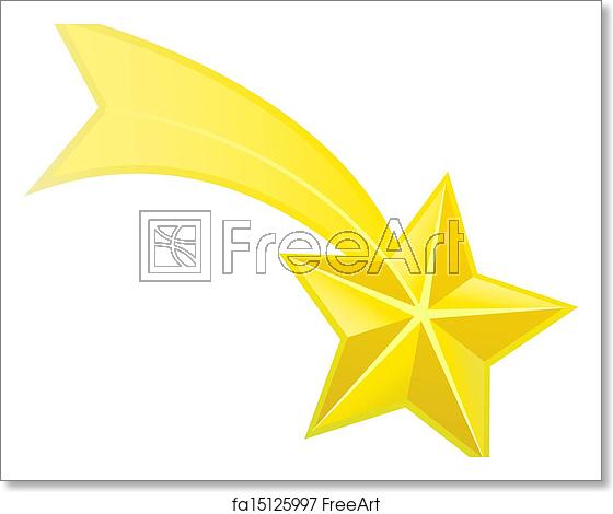 560x470 Free Art Print Of Shooting Star Vector Freeart