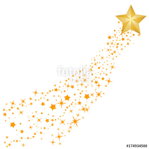 500x500 Abstract Falling Star Vector