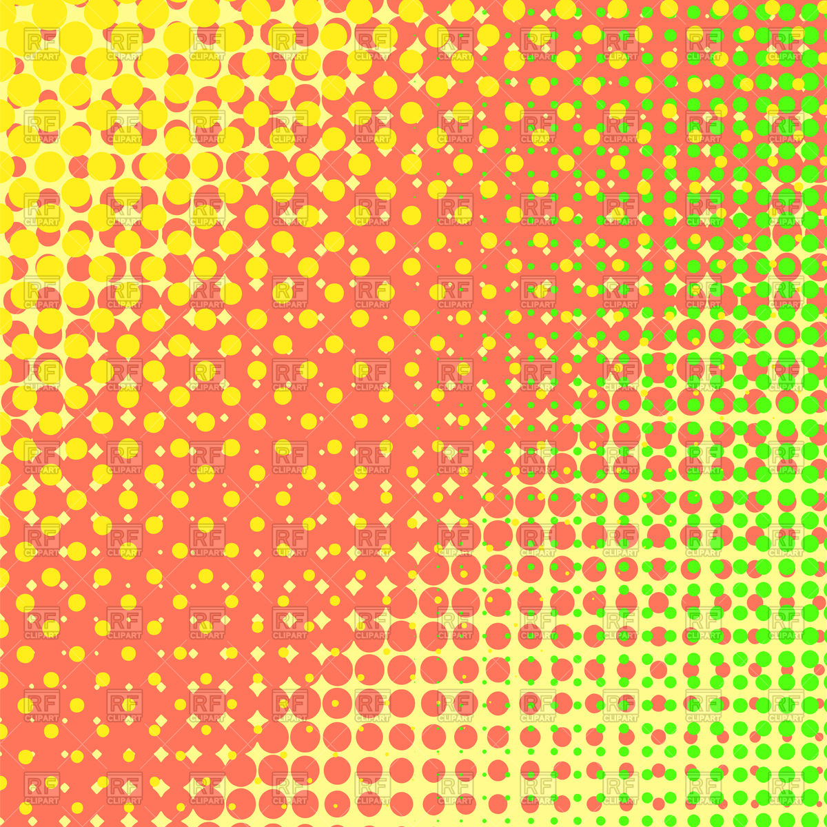 1200x1200 Dots On Yellow Background