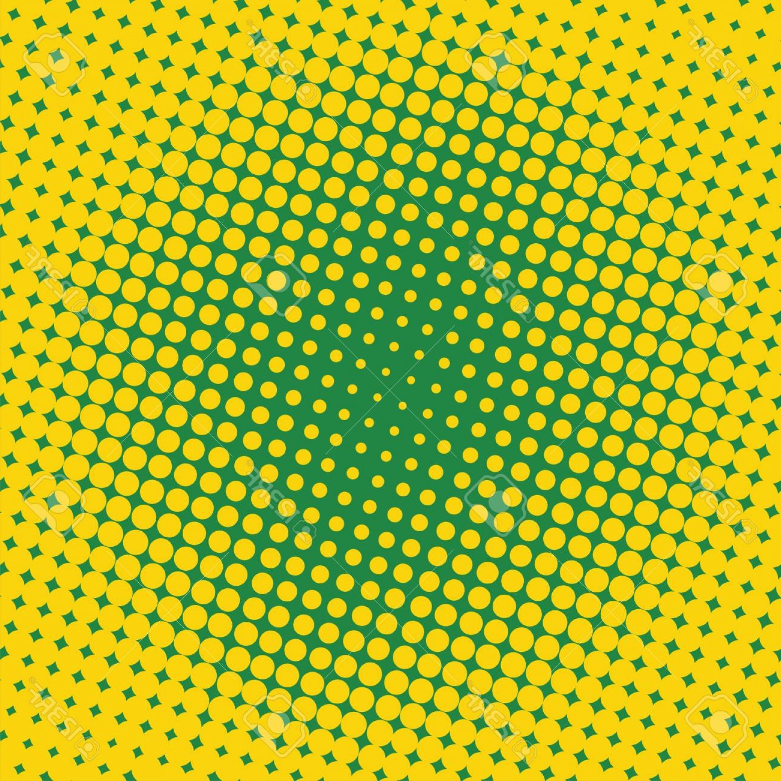 1560x1560 Photostock Vector Background Halftone Circle Vector Yellow Dots