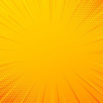 338x338 Yellow Comic Zoom Lines Background In Line