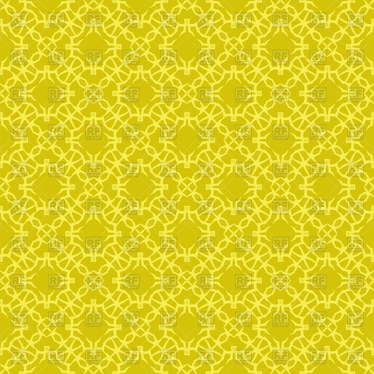 1200x1200 Yellow Ornamental Seamless Line Texture Vector Image