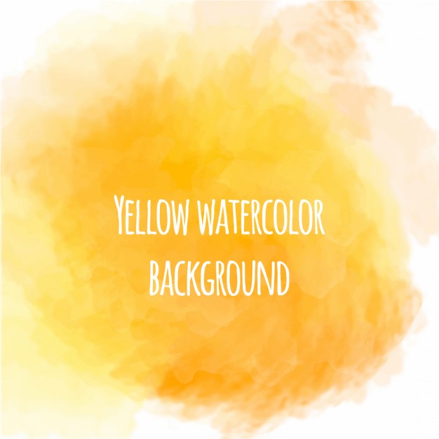 626x626 Nice Yellow Watercolor Background Vector Free Download