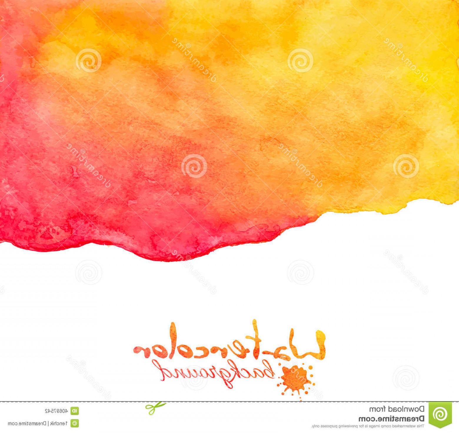 1560x1471 Stock Illustration Orange Watercolor Vector Background Album