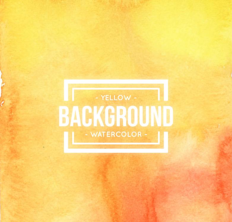 782x747 The Bright Yellow Background Watercolor Vector Free Vector