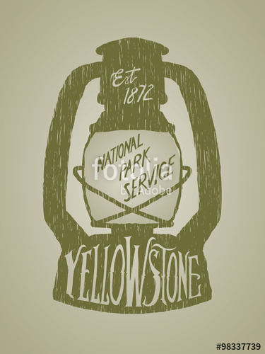 375x500 Woodcut Style Vintage Looking Label In The Shape Of A Lantern