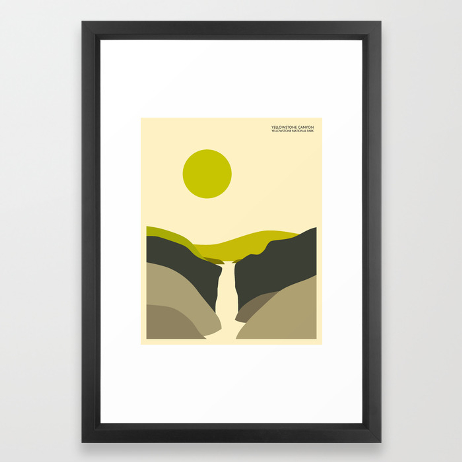 1500x1500 Yellowstone National Park Framed Art Print