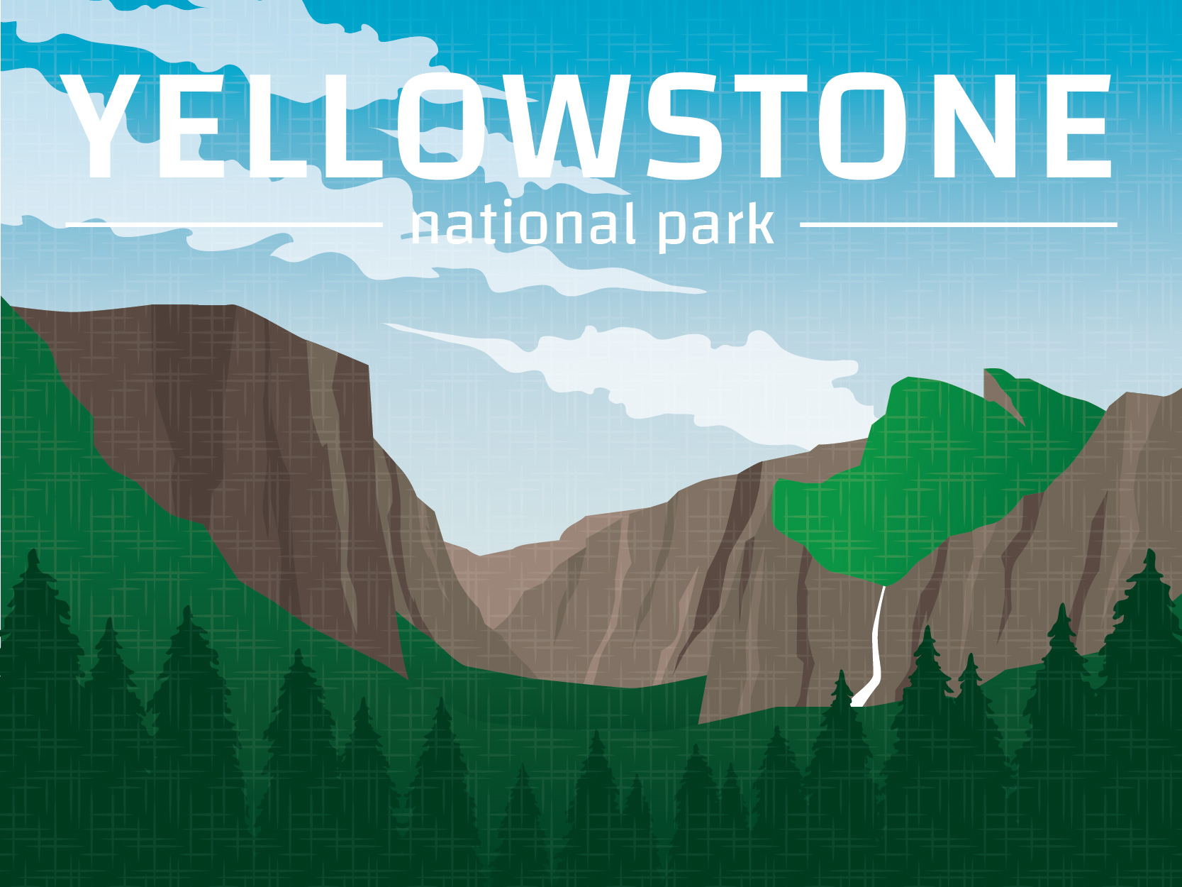 1667x1250 Yellowstone National Park Free Vector Art