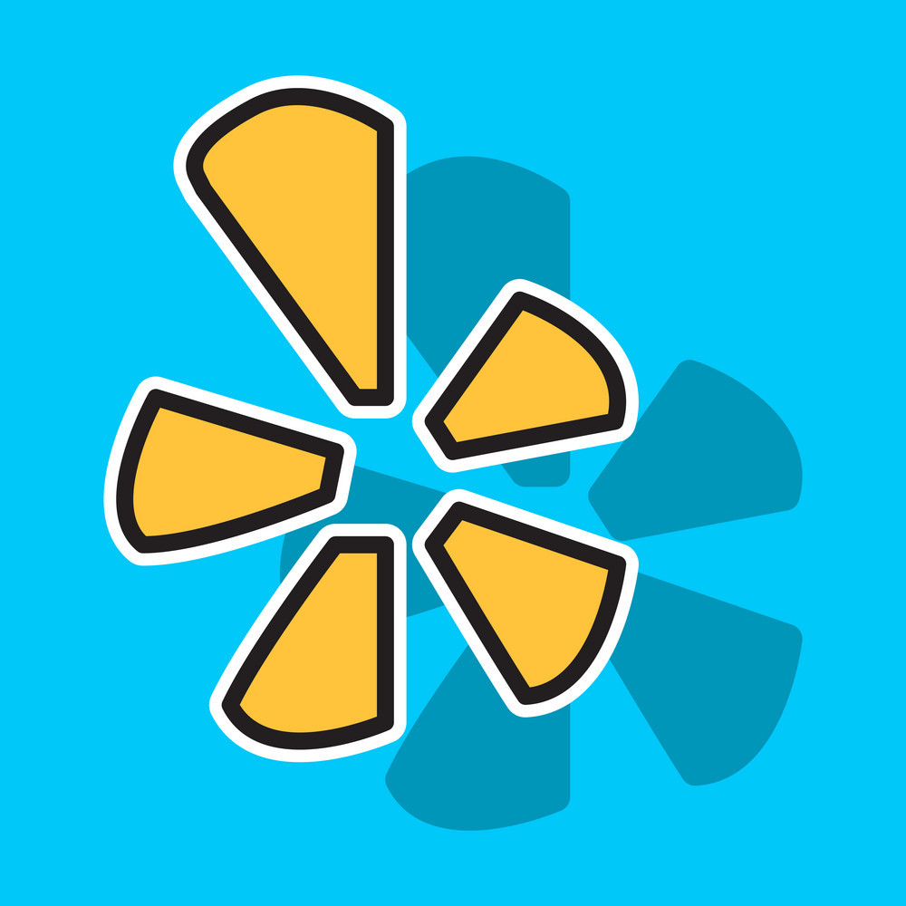 1000x1000 Network Restaurant Review Social Yelp Icon Vector