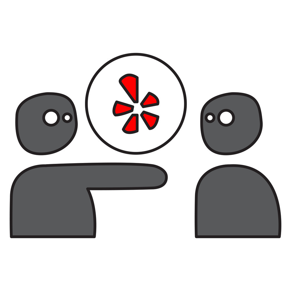 1000x1000 Network Restaurant Review Social Yelp Icon Vector