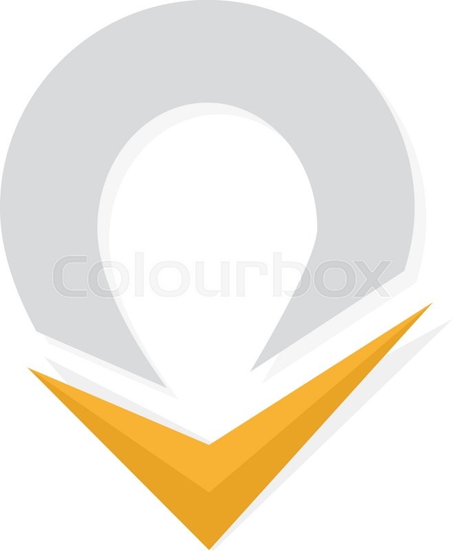 659x800 Vector Check Mark And Map Point Logo Stock Vector Colourbox