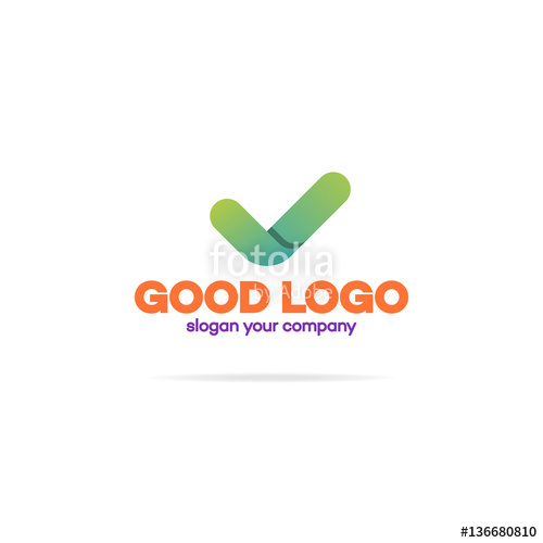 500x500 Ok Logo Template Modern Green Color Isolated On White Background