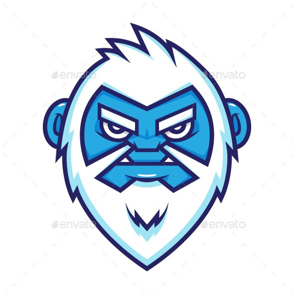 590x590 Yeti Head Vector Illustration Yeti's Biscuits Brew Yeti Logo