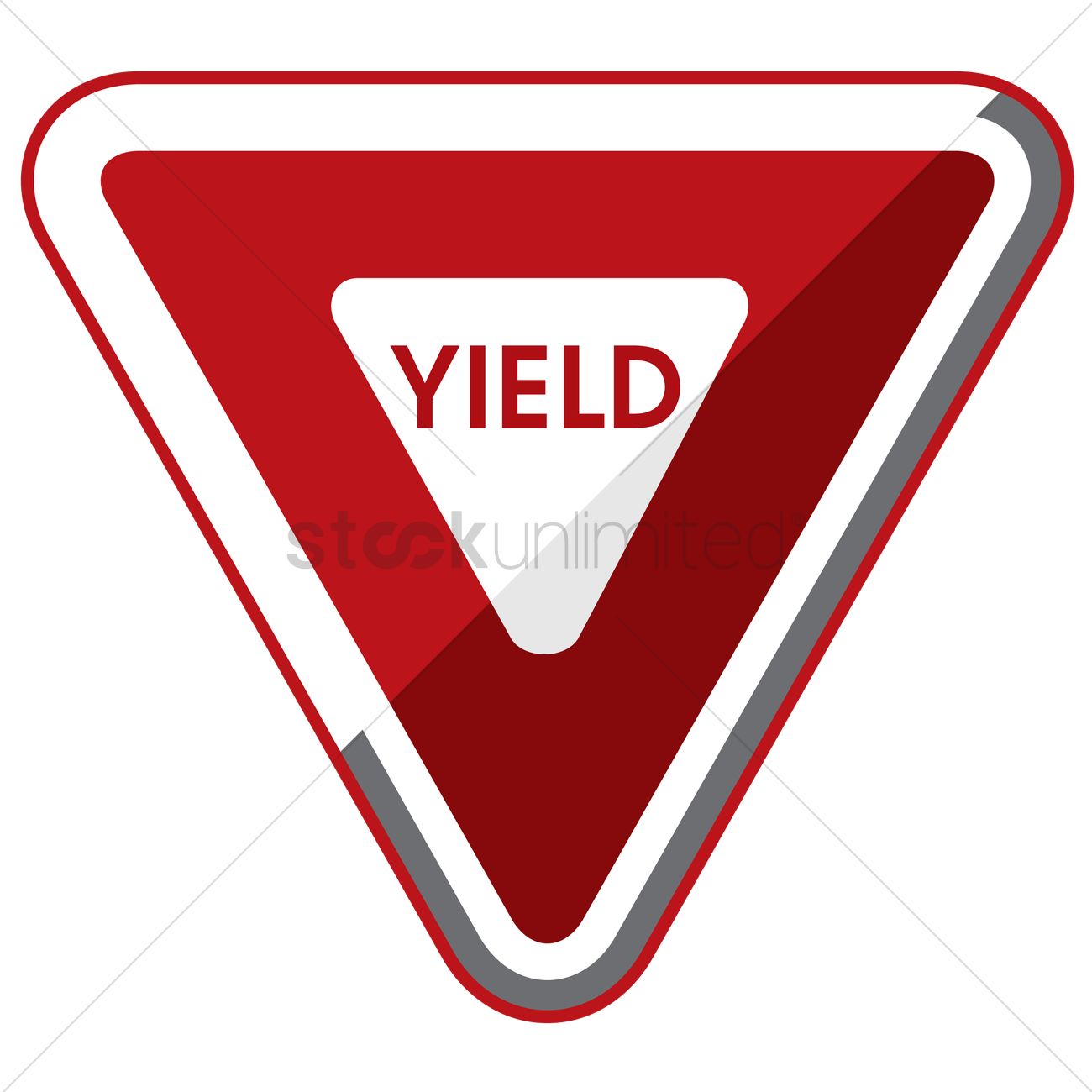 Yield Sign Vector At Collection Of Yield Sign Vector Free For Personal Use 