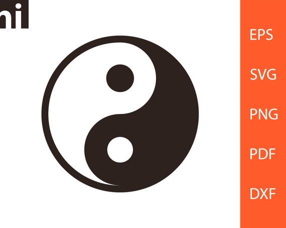 570x456 Yin Yang Yin Yang Symbol Yin Yang Silhouette Yin Yang Etsy