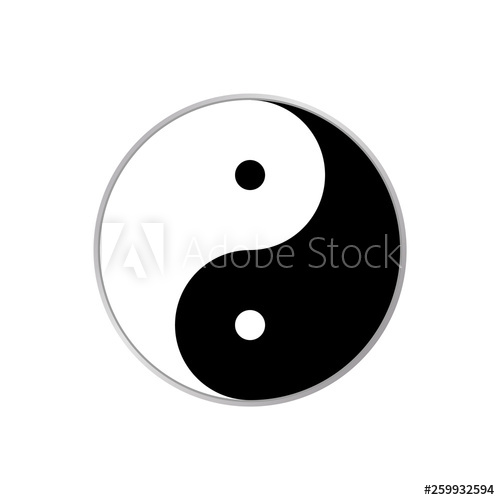 500x500 Yin Yang Vector Yin And Yang Symbol Of Buddhism Black