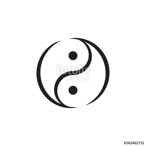500x500 Yin Yang Vector Symbol Illustration Stock Image And Royalty Free