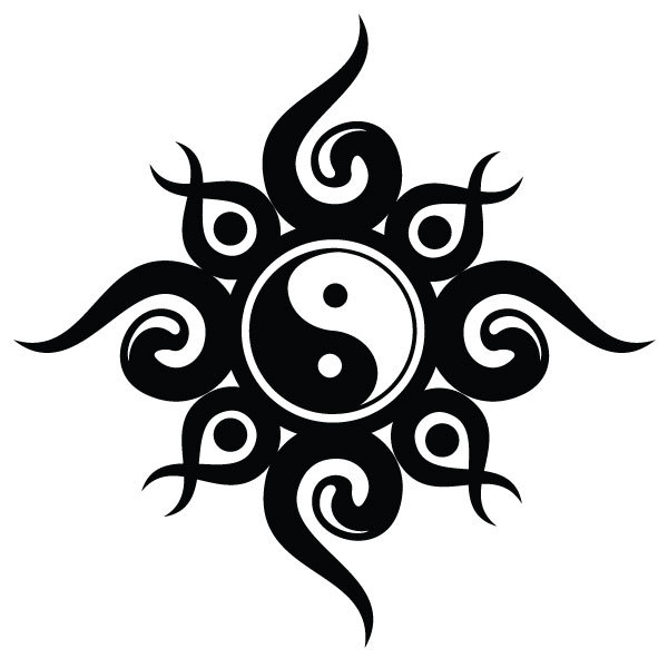 600x600 Free Vectors Free Vector Yin Yang Tribal Design Vectorportal