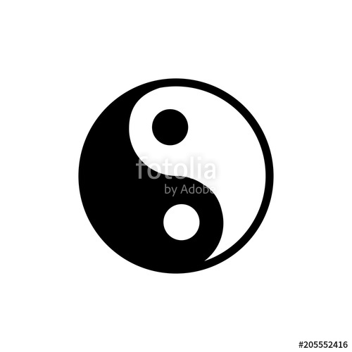 Yin Yang Vector Icon Stock Image And Royalty Free Vector 500x500 Yin Yang Vector Icon Stock Image And Royalty Free Vector