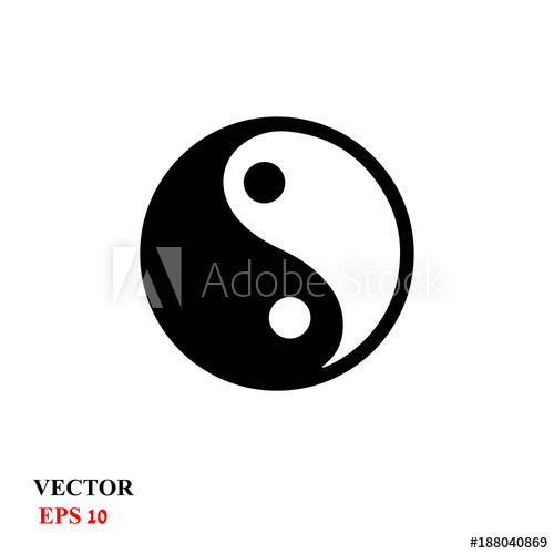 Yin Yang Vector Illustration 500x500 Yin Yang Vector Illustration