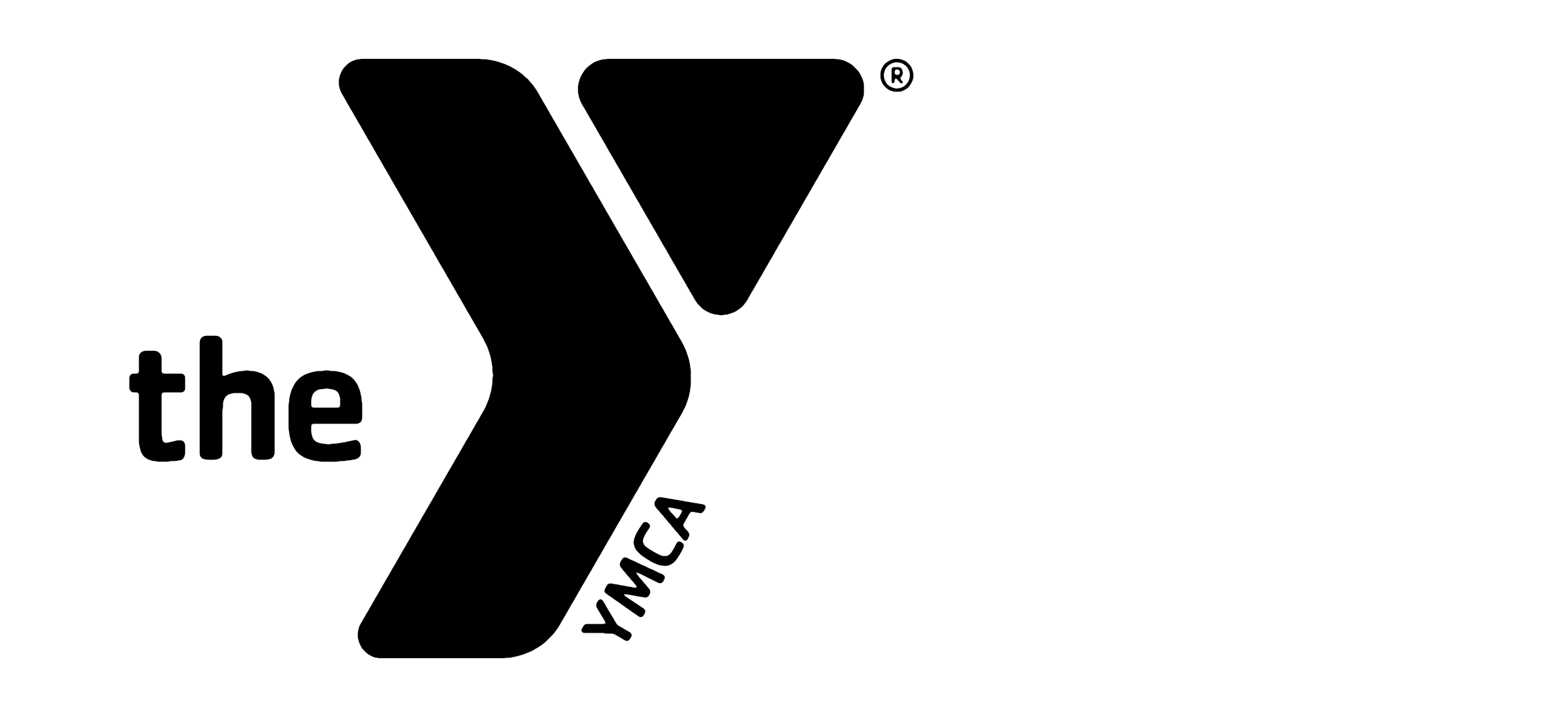 2400x1100 Ymca Black And White Logo Png Images